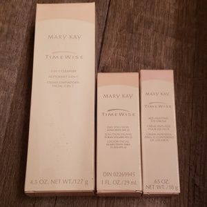 Cleanser/day cream/eye cream